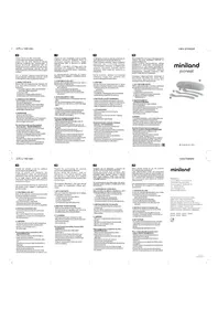 Notice Miniland PICNEAT VALENCIA 89597 Non catégorisé