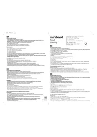 Notice Miniland FOOD THERMY LEAVES 89446 Non catégorisé