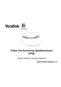 Notice Yealink CPE50 Système de vidéo conférence