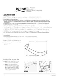 Notice BRITAX BUMPER BAR Poussette