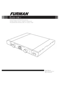Notice Furman ELITE-10E I Multiprise