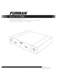 Notice Furman ELITE-15 DM I Système home cinéma