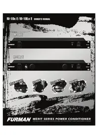 Notice Furman M-10LX E Non catégorisé