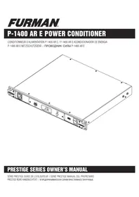 Notice Furman P-1400 AR E Régulateur de tension