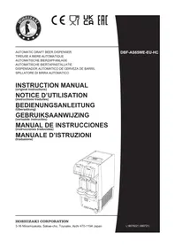 Notice Hoshizaki BEERMATIC DUALTAP DBF-AS65WE-EU-HC Tireuse à bière