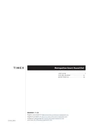 Notice TIMEX METROPOLITAN R Montre