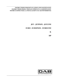 Notice DAB K TWIN IMPELLER Pompe