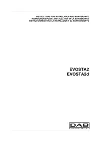 Notice DAB EVOSTA2 Pompe
