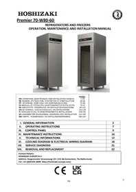 Notice Hoshizaki PREMIER K 60 L DR Non catégorisé