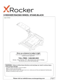 Notice X Rocker XR RACING Non catégorisé