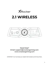 Notice X Rocker COVERT 2.1 WIRELESS Chaise de jeux