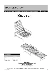 Notice X Rocker CONVERTIBLE 2110901 Chaise de jeux