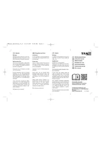 Notice TFA 40.1001 équipements de mesure