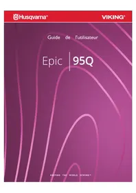 Notice Husqvarna-Viking EPIC 95Q Machine à coudre
