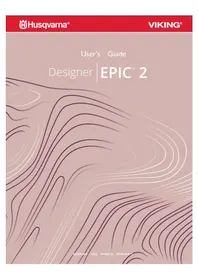 Notice Husqvarna-Viking DESIGNER EPIC 2 Machine à coudre