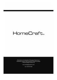 Notice HomeCraft HCRC6BK Cuiseur à riz