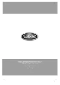 Notice Nostalgia ICM700 Machine à glace