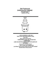 Notice Nostalgia CFF-884 Fontaine à chocolat