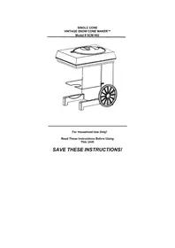 Notice Nostalgia SCM-802 Machine à glace