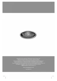 Notice Nostalgia FFT100 Machine à glace