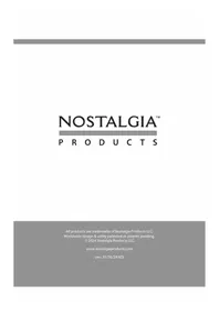 Notice Nostalgia NPICMPRL4 Machine à glace