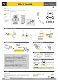 Notice Topeak REDLITE MINI USB Lampe