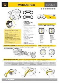 Notice Topeak WHITELITE RACE Lampe