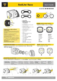 Notice Topeak REDLITE RACE Lampe