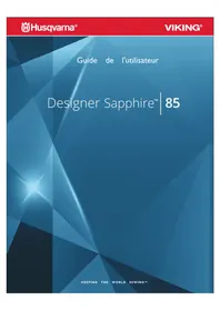 Notice Husqvarna-Viking DESIGNER SAPPHIRE 85 Machine à coudre