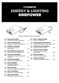 Notice DOMETIC SINEPOWER DSP 212 Chargeur de piles