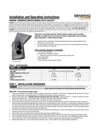 Notice Generac G0063771 Appareil photo