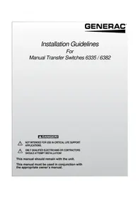 Notice Generac 0063820 Appareil photo