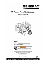 Notice Generac G0076730 Générateur