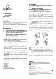 Notice Renkforce CONTROL 150 Haut-parleur