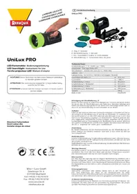 Notice AccuLux UNILUX PRO Lampe de poche