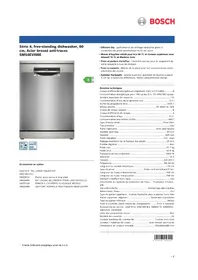 Notice BOSCH SMS4EVI08E Lave-vaisselle