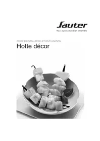 Notice SAUTER SHB1944IX Hotte