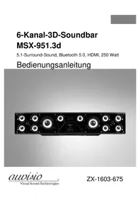 Notice AUVISIO ZX-1603-945 Barre de son