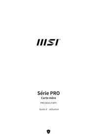 Notice MSI PRO B650-A WIFI Carte mère