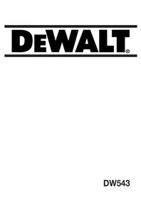 Notice DEWALT DW543 Perceuse