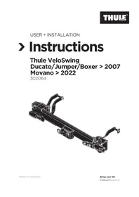 Notice THULE VELOSWING Porte-vélo