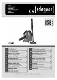 Notice SCHEPPACH NTS16 Aspirateur de table