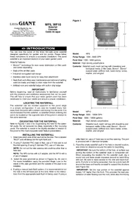 Notice Little Giant WF5 Pompe