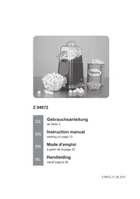 Notice Gourmetmaxx 04672 Machine à popcorn