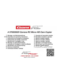 Notice CARRERA RC MICRO HD AIR CAM COPTER Drone