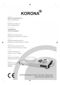 Notice KORONA WARMHALTEPLATTE Non catégorisé