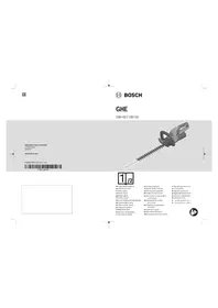 Notice BOSCH GHE 18V-50 PROFESSIONAL Hacheuse mécanique
