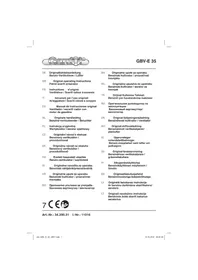 Notice Gardol GBV-E 35 Scarificateur