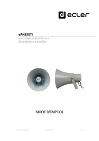Notice Ecler EPHS30TI Haut-parleur