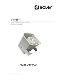 Notice Ecler EMSP50TI Haut-parleur